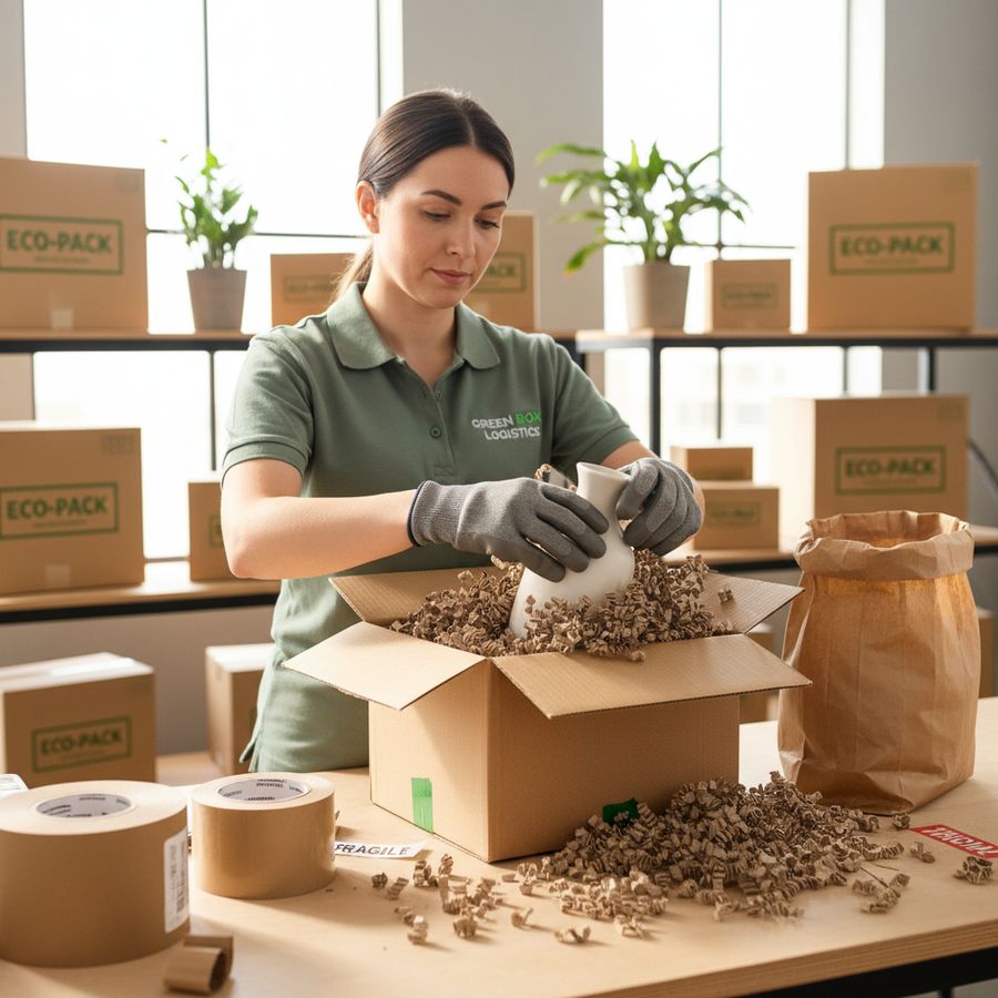 Effektiv packning med miljövänliga well chips