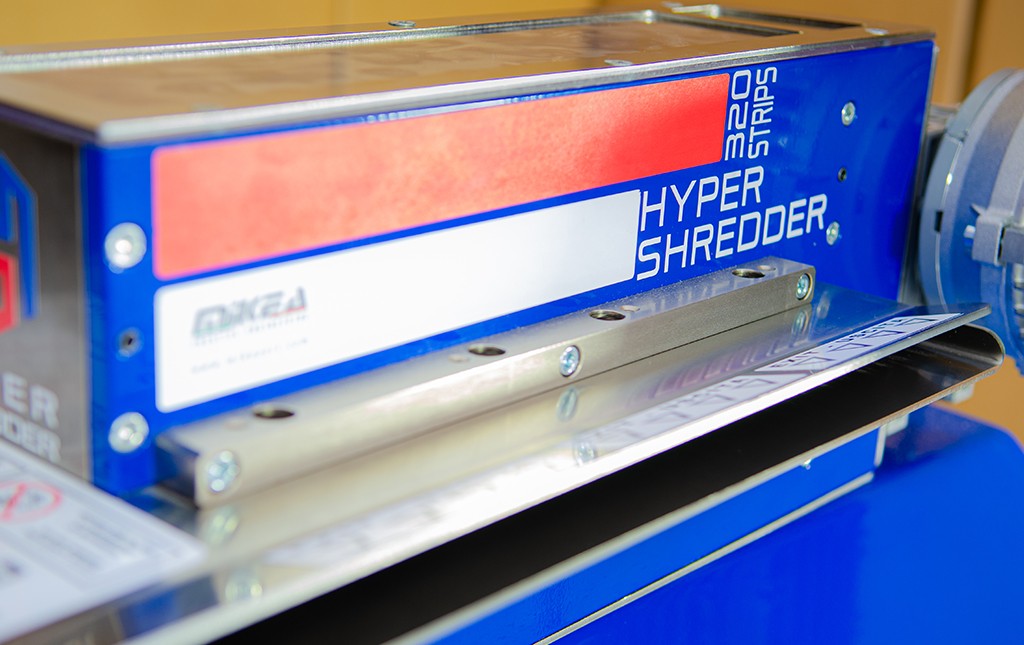 Hyper Shredder 320 – Industriell kartongstrimlare för hållbart förpackningsmaterial