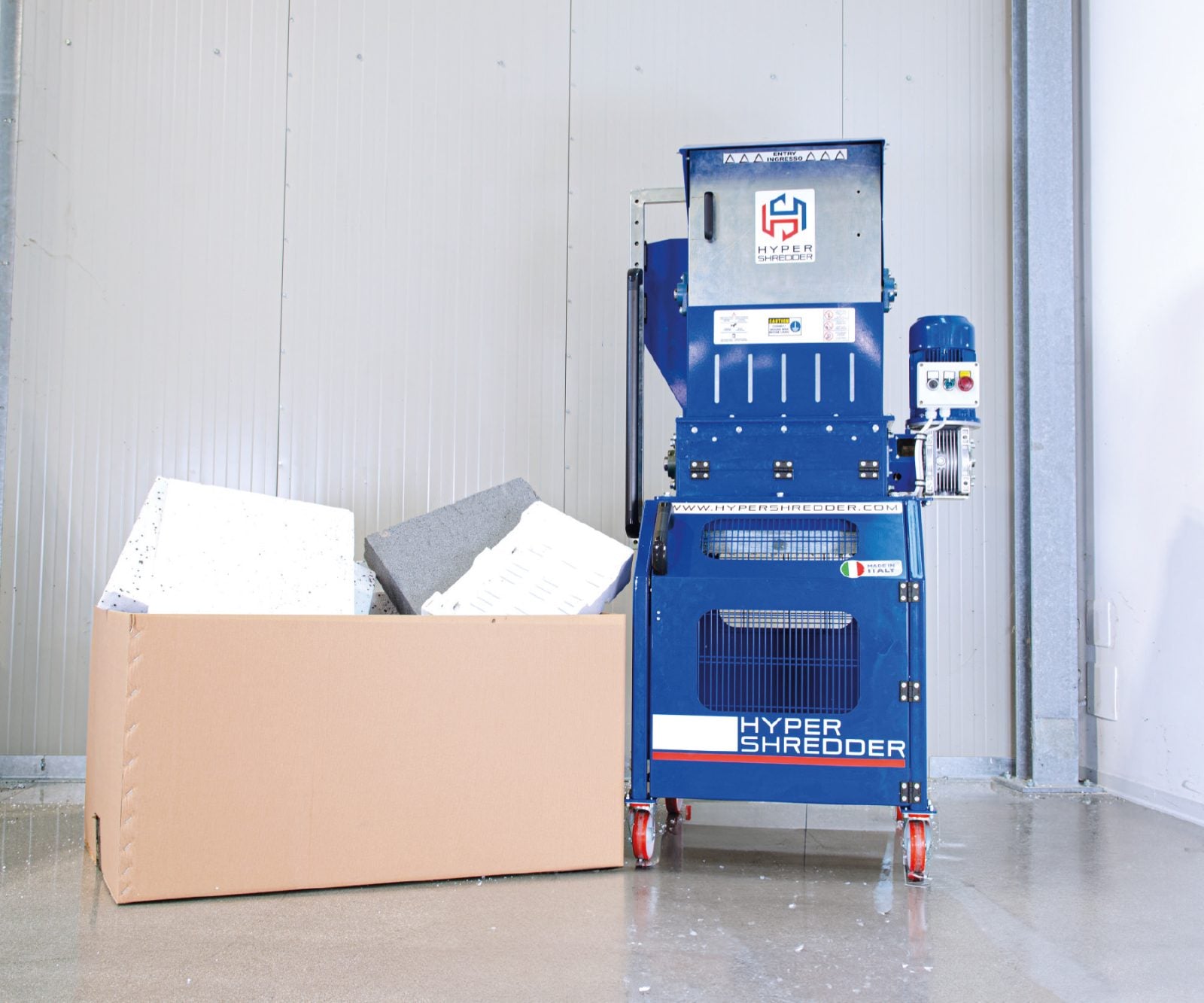 Poly Renew 515 – Polystyren komprimator och granulator