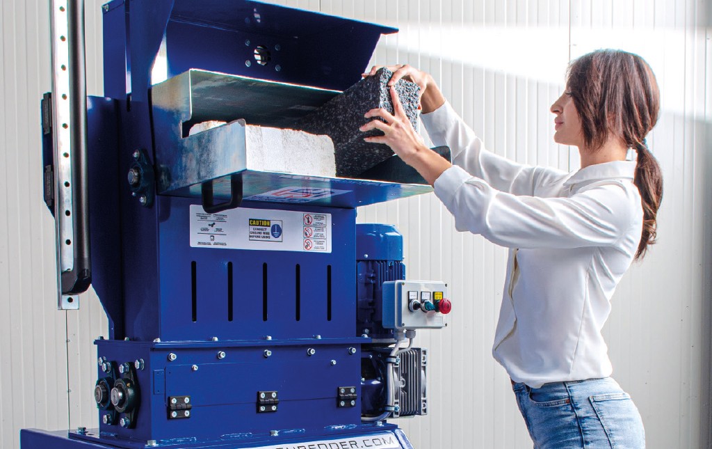 Poly Renew 515 – Polystyren komprimator och granulator